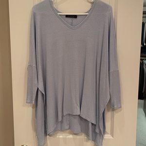 Ezra Blue Flowy Blouse